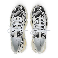 Midnight Silver Eclipse Men’s Mesh Sneakers