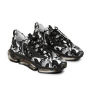 Midnight Silver Eclipse Men’s Mesh Sneakers