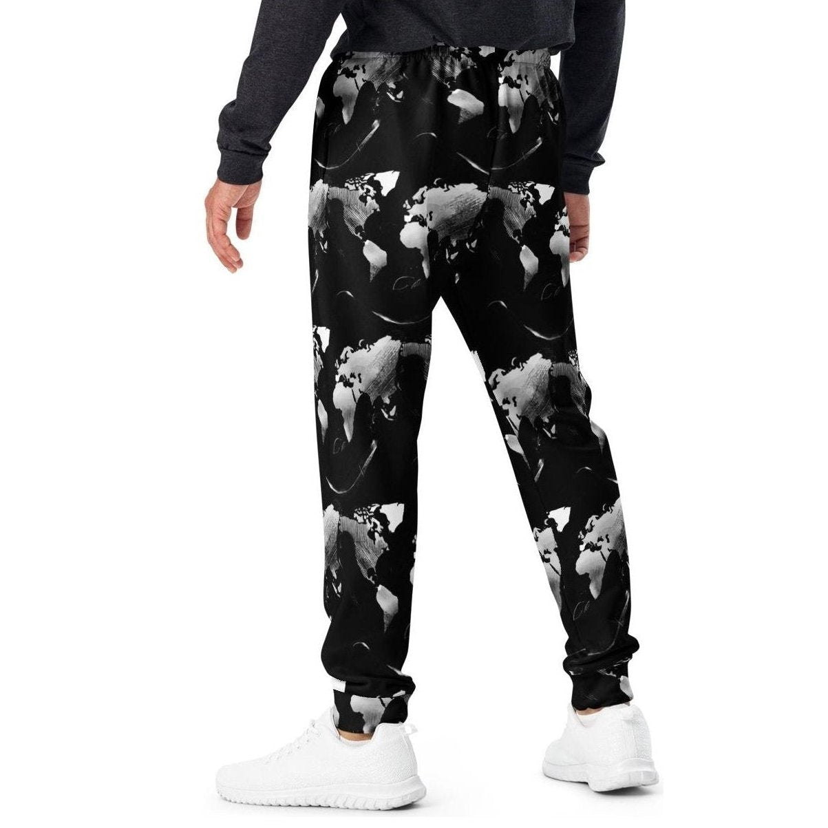 Midnight Silver Eclipse Joggers – Urban Chic with Bold Elegance