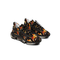 Midnight Flame Men’s Mesh Sneakers